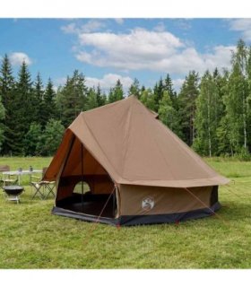 vidaXL Family Tent Brown 6-Person Polycotton
