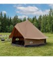 vidaXL Family Tent Brown 6-Person Polycotton