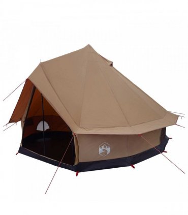 vidaXL Family Tent Brown 6-Person Polycotton