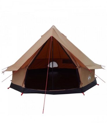 vidaXL Family Tent Brown 6-Person Polycotton