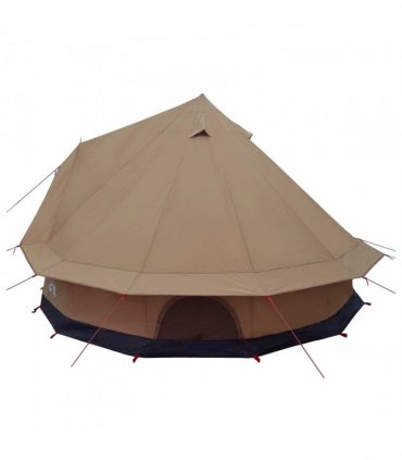 vidaXL Family Tent Brown 6-Person Polycotton