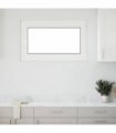 vidaXL Basement Window RISOR 100 x 60 cm PVC and Glass White