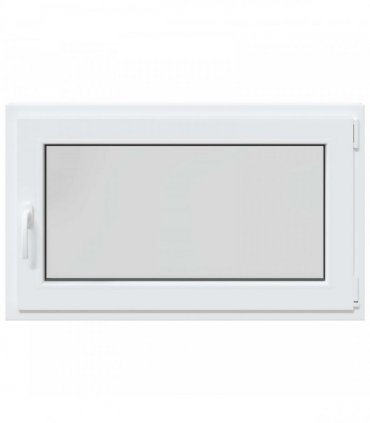 vidaXL Basement Window RISOR 100 x 60 cm PVC and Glass White