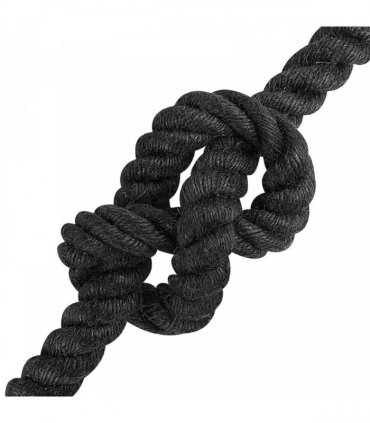 vidaXL Jute Rope 16 Black 100% Tossa jute