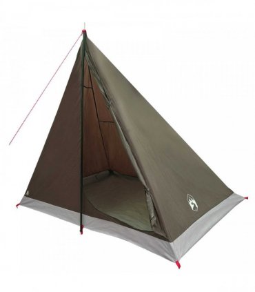 vidaXL Backpacking Tent Brown and Grey 2-Person