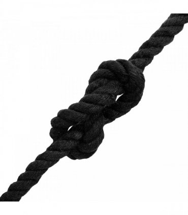 vidaXL Cotton Rope 250 m 10 Black 100% Cotton
