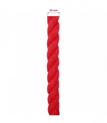 vidaXL Rope Red 3.6 x 3.6 x 1000 cm Cotton