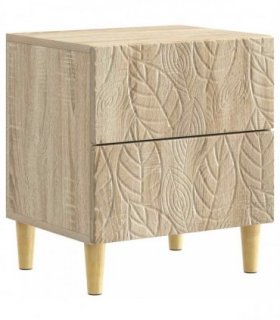 vidaXL Bedside Table Sonoma Oak 43 x 34.5 x 48 cm Engineered Wood