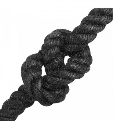 vidaXL Jute Rope 14 Black 100% Tossa jute