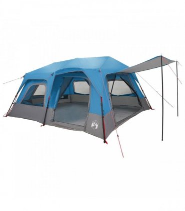 vidaXL Instant Tent Blue 10-Person 185T Polyester with PU Coating