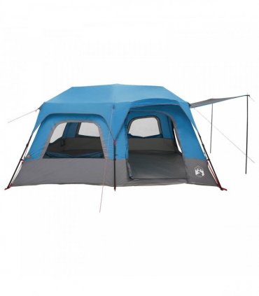 vidaXL Instant Tent Blue 10-Person 185T Polyester with PU Coating