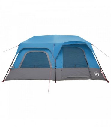 vidaXL Instant Tent Blue 10-Person 185T Polyester with PU Coating