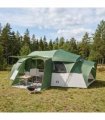 vidaXL Family Tent with Rainfly Water-resistant tunnel Green 10-Person