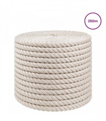 vidaXL Jute Rope 10 White 100% Tossa jute