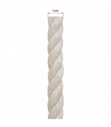 vidaXL Jute Rope 10 White 100% Tossa jute