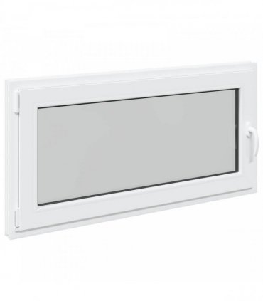 vidaXL Basement Window RISOR 120 x 60 cm PVC and Glass White