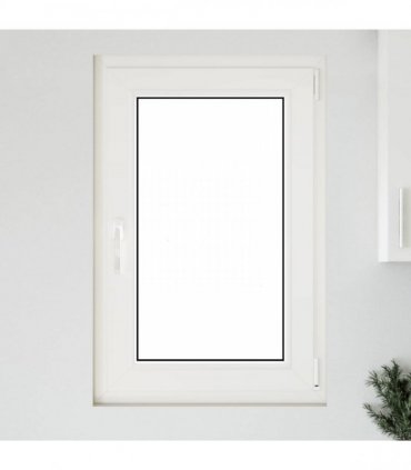 vidaXL Basement Window RISOR 60 x 80 cm PVC and Glass White