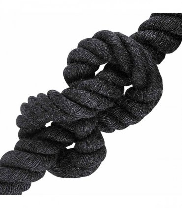 vidaXL Jute Rope 60 Black 100% Tossa jute