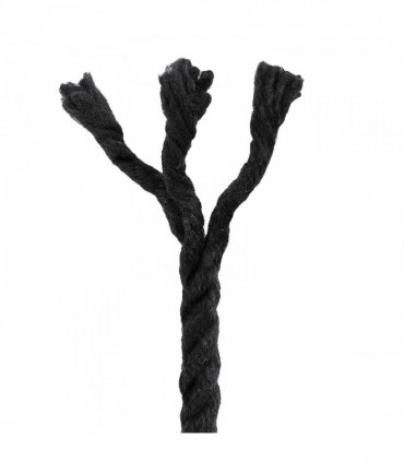 vidaXL Rope Black 0.8 x 0.8 x 50000 cm Cotton