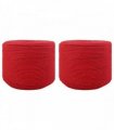 vidaXL Rope 2 pcs Red Cotton