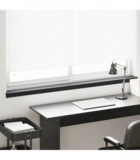 vidaXL Window Sill Black with wood grain 120 x 15 x 4.5 cm PVC