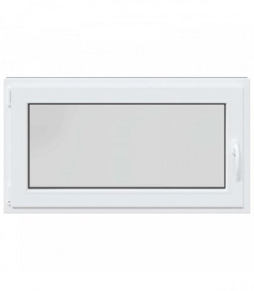 vidaXL Basement Window RISOR 110 x 70 cm PVC and Glass Anthracite