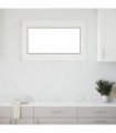 vidaXL Basement Window RISOR 100 x 60 cm PVC and Glass White
