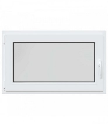 vidaXL Basement Window RISOR 100 x 60 cm PVC and Glass White