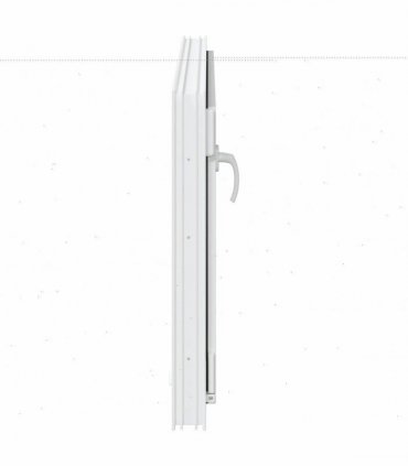 vidaXL Basement Window RISOR 100 x 60 cm PVC and Glass White
