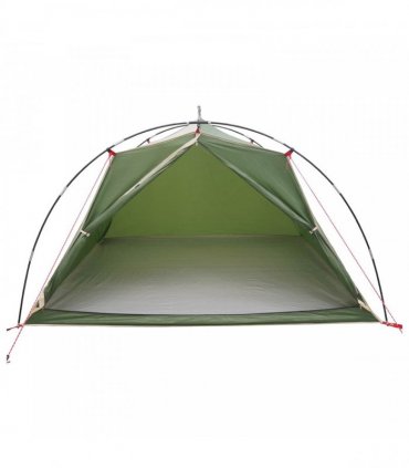 vidaXL Tunnel Tent Green 4-Person 185T Polyester with PU Coating
