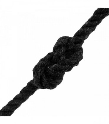 vidaXL Rope 10 pcs Black Cotton