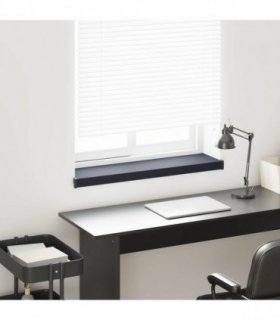 vidaXL Window Sill Anthracite with wood grain 80 x 25 x 4.5 cm PVC