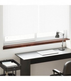 vidaXL Window Sill Brown wood 120 x 10 x 4.5 cm PVC