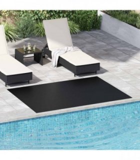 vidaXL Floor Mat Black 1.5 x 2 m Rubber