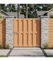 vidaXL Garden Gate 100 x 100 cm WPC and Aluminium Brown