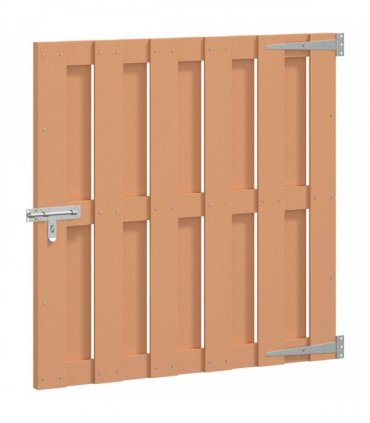 vidaXL Garden Gate 100 x 100 cm WPC and Aluminium Brown