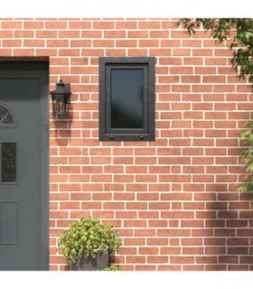 vidaXL Basement Window RISOR 60 x 90 cm PVC and Glass Anthracite