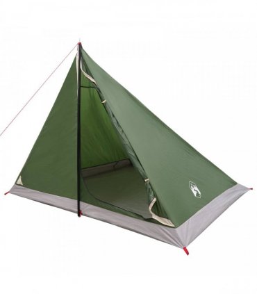 vidaXL Backpacking Tent Green 4-Person 185T Polyester with PU Coating