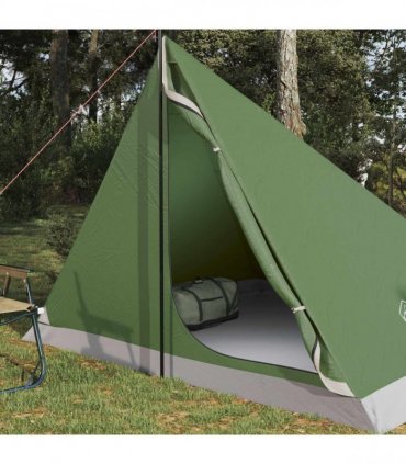 vidaXL Backpacking Tent Green 4-Person 185T Polyester with PU Coating
