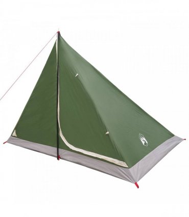 vidaXL Backpacking Tent Green 4-Person 185T Polyester with PU Coating