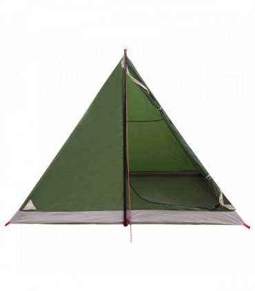 vidaXL Backpacking Tent Green 4-Person 185T Polyester with PU Coating