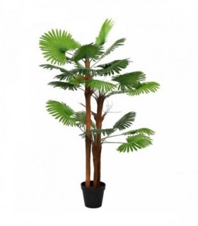 vidaXL Artificial Fan Palm Tree Green 75 x 25 x 180 cm