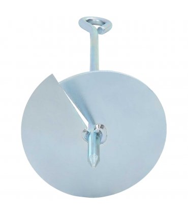 vidaXL Earth anchor 10 pcs Silver Ø10 x 40 cm Galvanized Metal