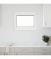 vidaXL Basement Window RISOR 80 x 50 cm PVC and Glass White