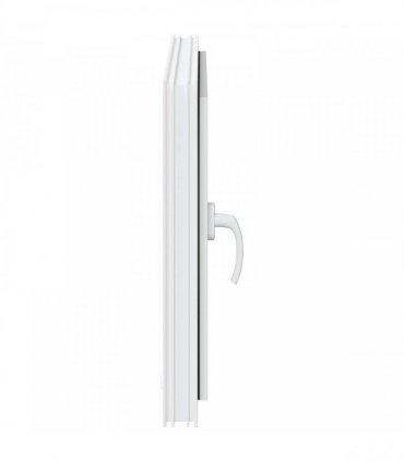 vidaXL Basement Window RISOR 80 x 50 cm PVC and Glass White