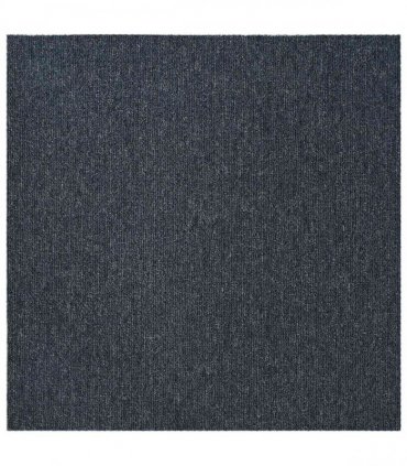 vidaXL Carpet Tile Blue Grey 50 x 50 cm 4 pcs PP and Bitumen