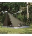vidaXL Backpacking Tent Brown and Grey 4-Person