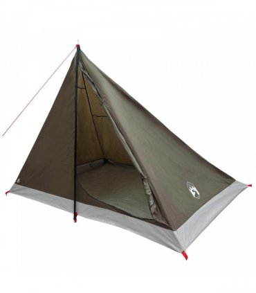 vidaXL Backpacking Tent Brown and Grey 4-Person