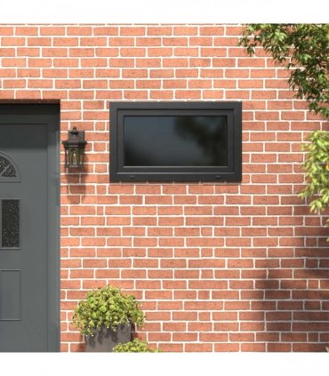 vidaXL Basement Window RISOR 100 x 60 cm PVC and Glass Anthracite