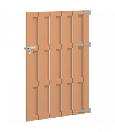 vidaXL Garden Gate 100 x 150 cm WPC and Aluminium Brown